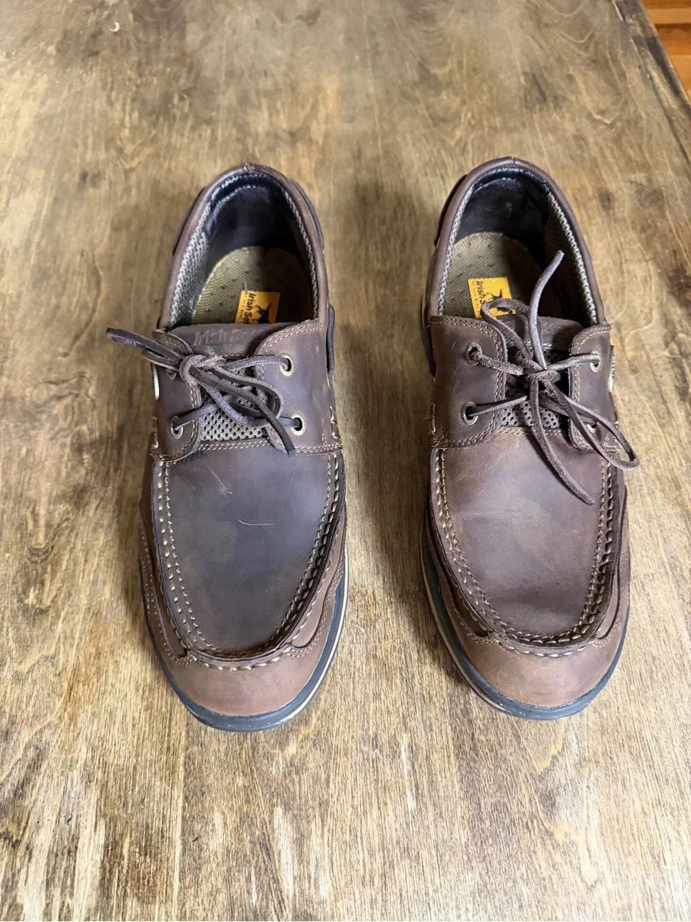 Irish Setter Red Wing Boat Shoes Mens 11.5 D Leather Air Wave Oxford Moc Toe